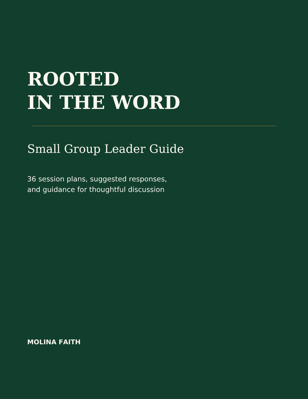 Rooted in the Word Small Group Leader Guide cover