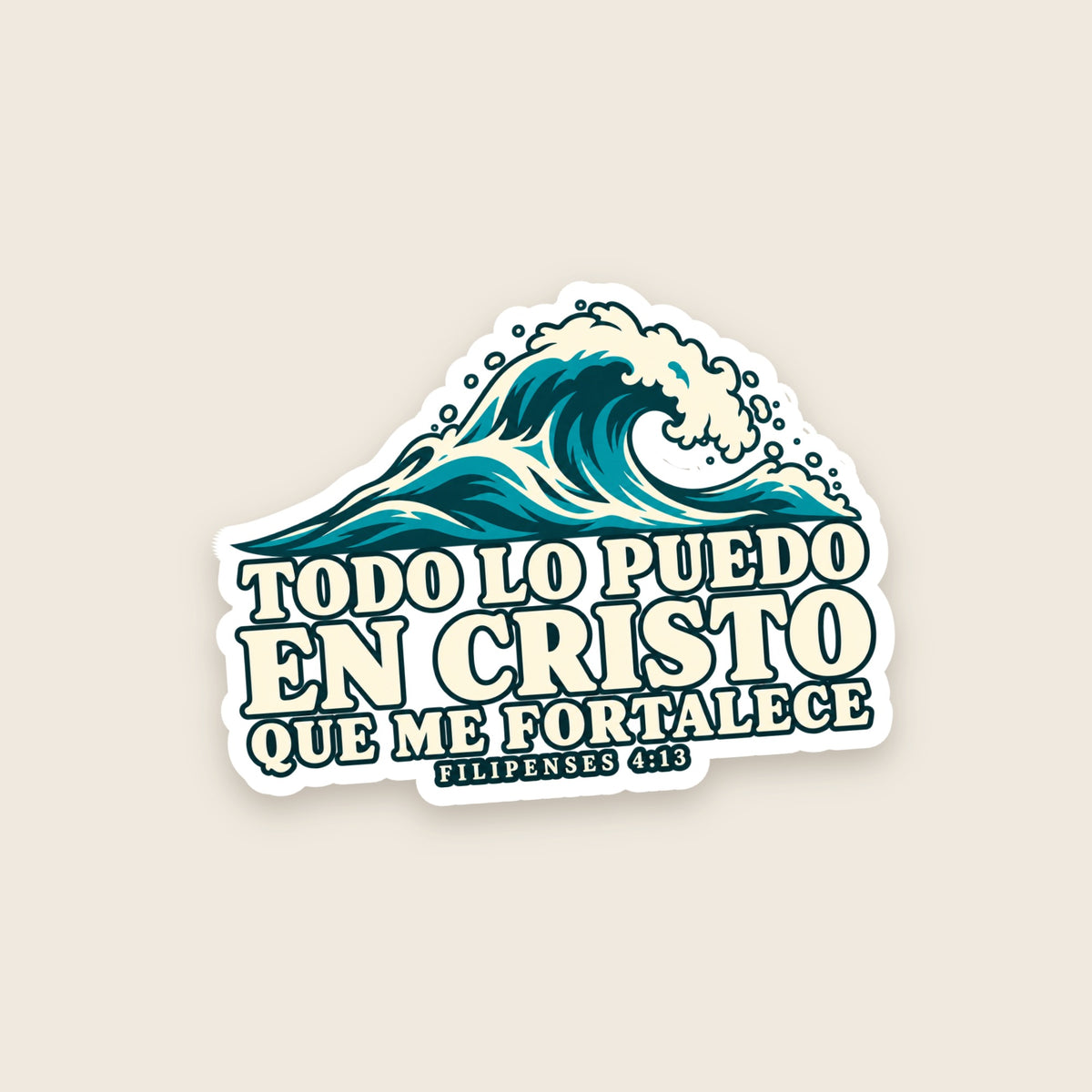 Todo Lo Puedo en Cristo sticker
