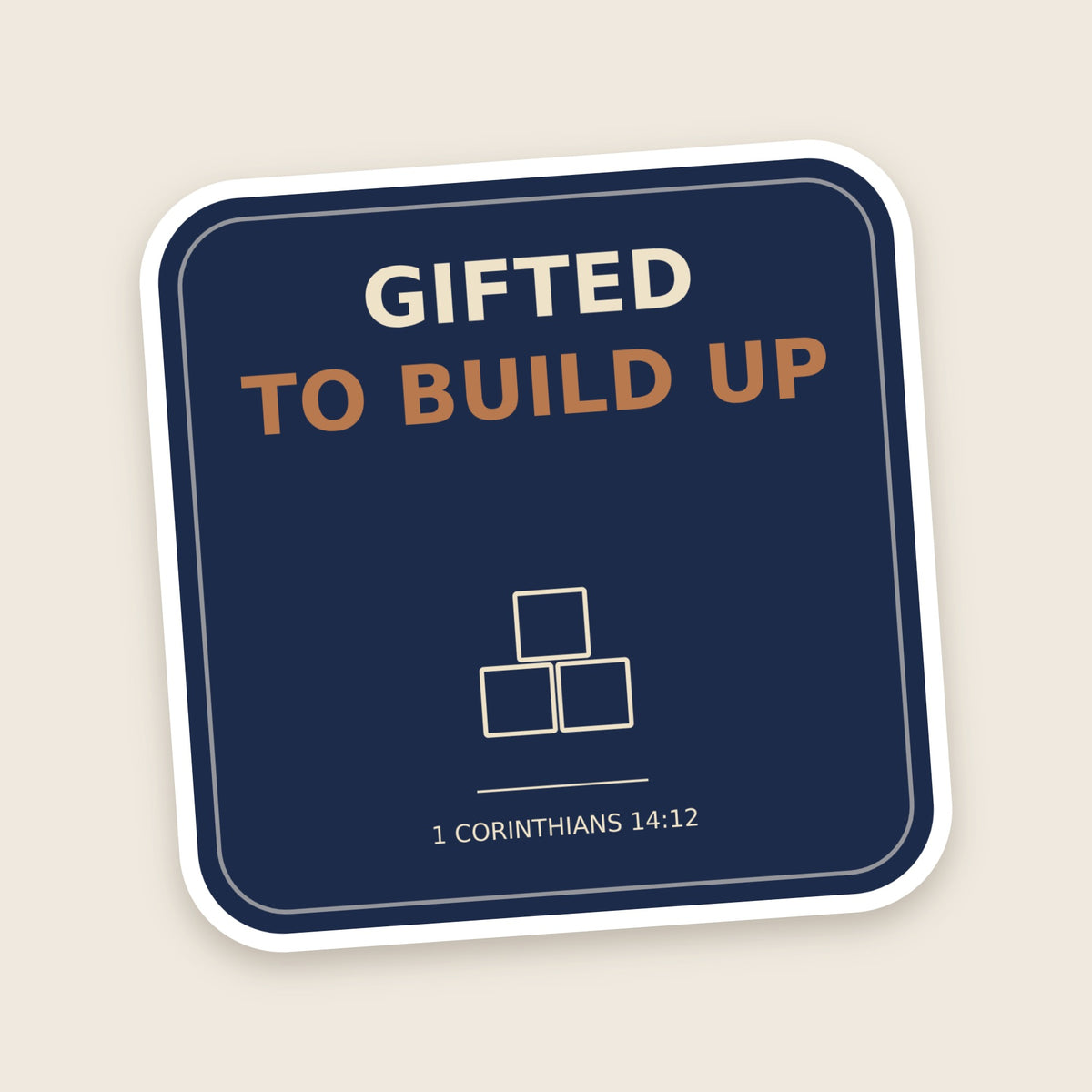 Gifted To Build Up sticker