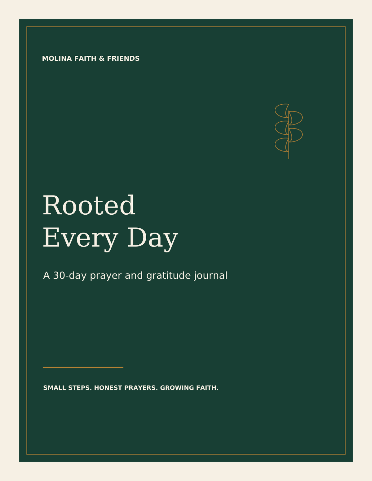 Rooted Every Day - 30-Day Prayer Journal cover