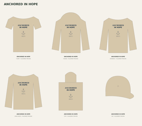 ANCHORED IN HOPE — product placement previews