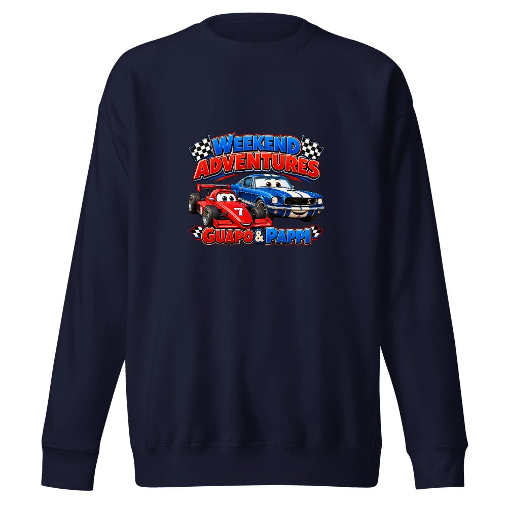Guapo & Pappi Weekend Adventures sweatshirt in navy