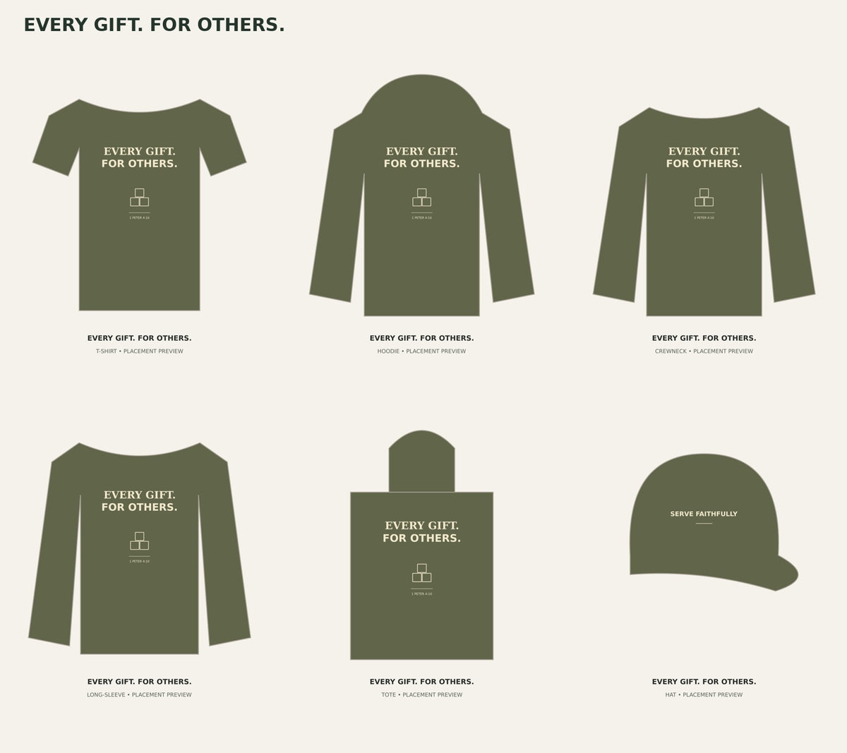 EVERY GIFT. FOR OTHERS. — product placement previews