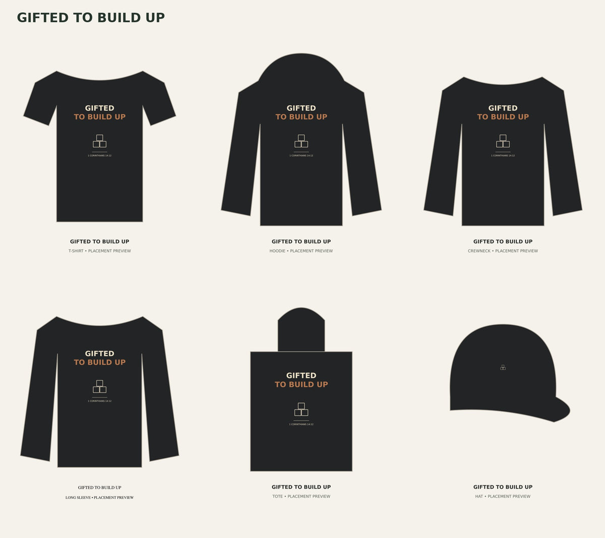 GIFTED TO BUILD UP — product placement previews