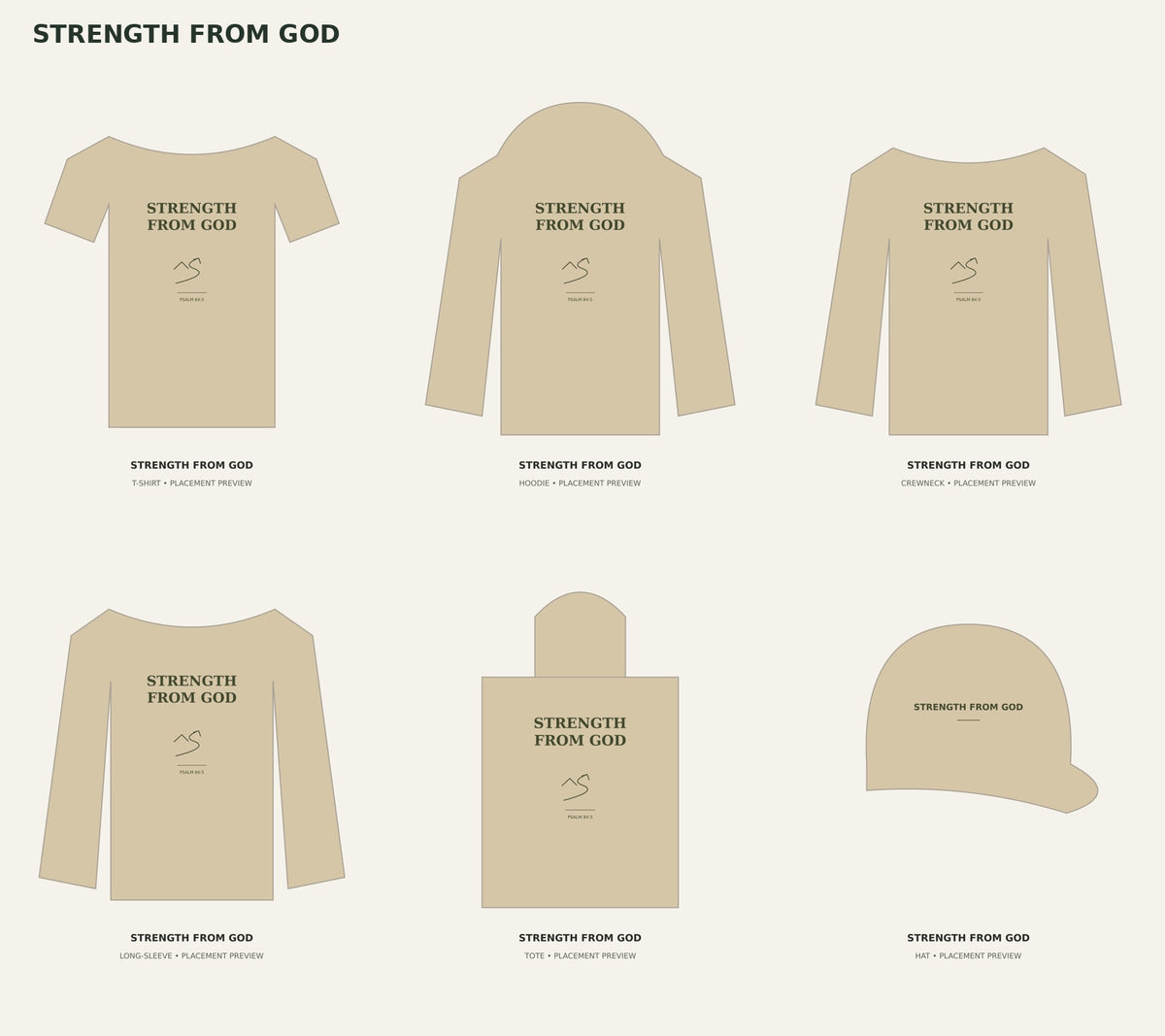 STRENGTH FROM GOD — product placement previews